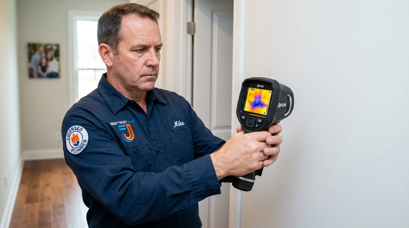 Thermal imaging leak detection by Johns Plumbing LLC in Sterling City